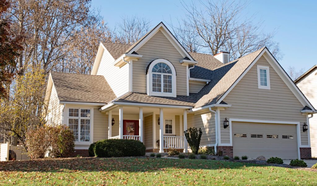 Beautiful Tan & Cream House in Afternoon Sunlight Nokesville, VA
