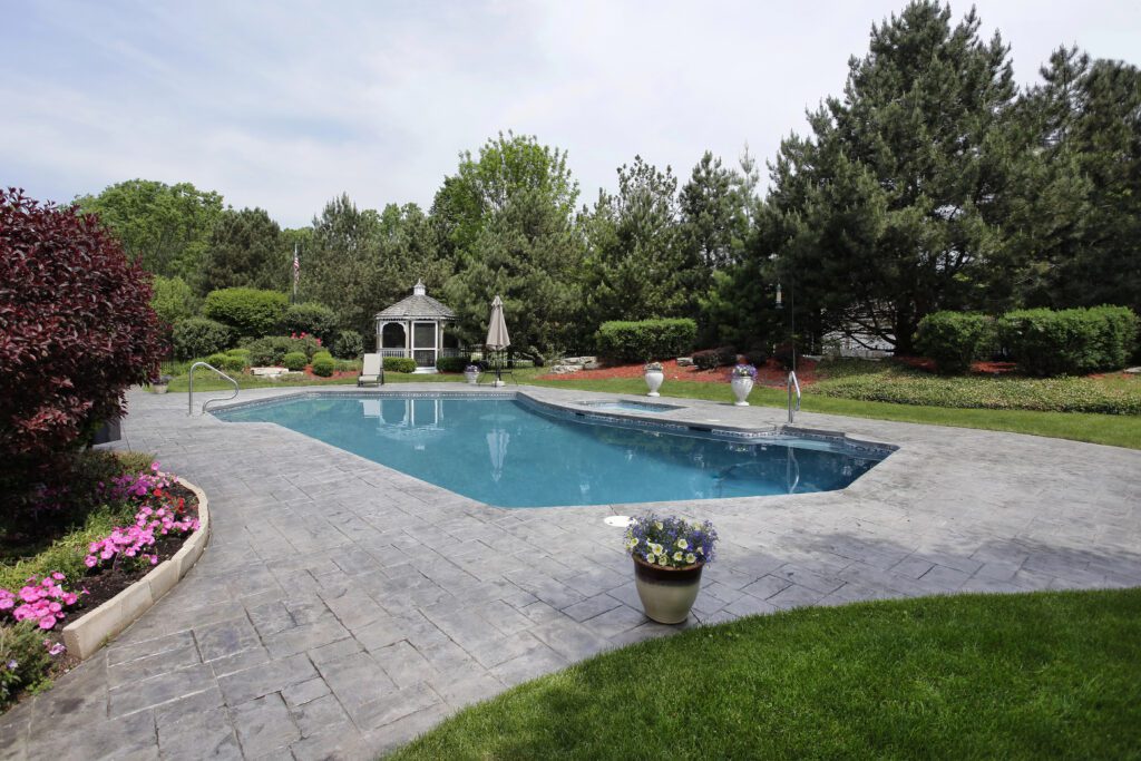 Swimming pool with gazebo in Nokesville, VA
